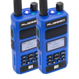*Paquete de 2* Radio R1 banda empresarial : digital y analógica