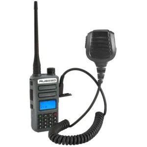 PAQUETE - Radio portátil bidireccional GMR2 PLUS GMRS y FRS con micrófono de mano