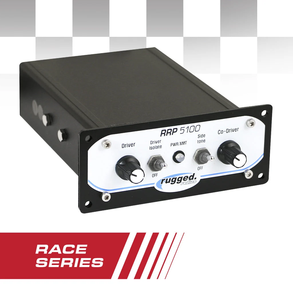 Intercom con montaje en panel RRP5100 PRO Race Series con chips DSP
