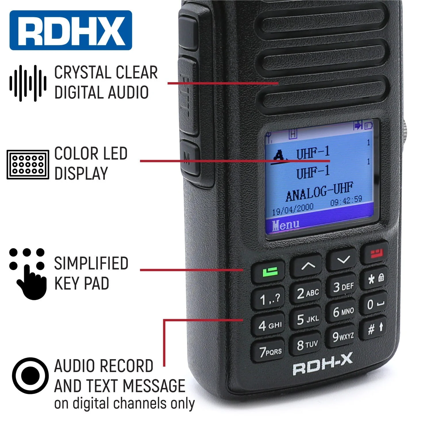 Radio RDH-X resistente al agua - Digital y analógico - Amarillo - Imagen 4